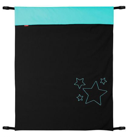 ByBoom Univerzální letní Softshell Deka Thermo Aktiv 70x100 cm Černá/aqua
