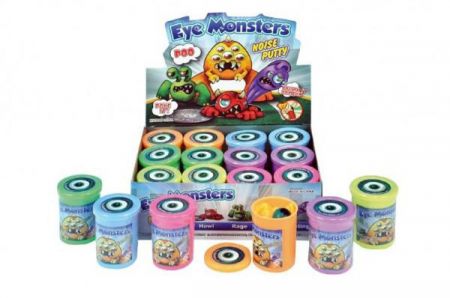 Teddies Sliz - hmota 100g monster neonová prdící s okem 7,5x6cm