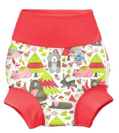 Splash About Nové Plavky Happy Nappy - Lesní Zvířátka Vel. M (3 - 6 měs)