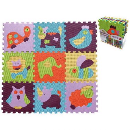 SMT Creatoys Pěnové puzzle 9 ks Zvířata 30 x 30 cm