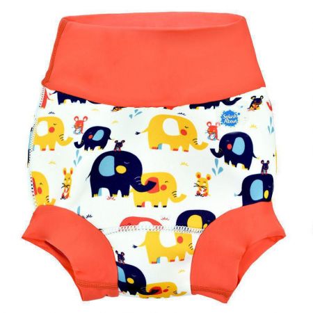 Splash About Nové Plavky Happy Nappy - Malý slon Vel. XL (1 - 2 roky)
