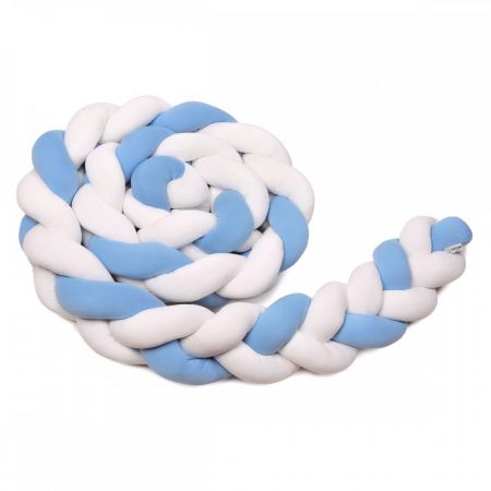 T-tomi Pletený mantinel 360 cm White + Blue