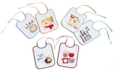 Interbaby Bryndák froté s podšitou folií 20 x 30 Zajíci Červený