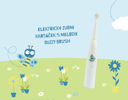 Jack N´ Jill Zubní kartáček s melodií BUZZY BRUSH
1ks elektrický kartáček