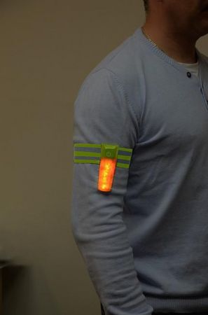 Pásek reflexní 4LED na ruku
