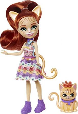 Mattel Enchantimals panenka a zvířátko FNH22 Mattel
 Tarla Tabby + Cuddler