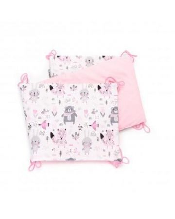 T-tomi Skládaný mantinel 35 x 150 cm Velvet/pink bears