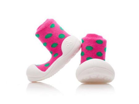 Attipas Botičky Polka Dot Pink Vel. M (109-115mm)