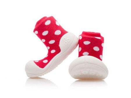 Attipas Botičky Polka Dot Red Vel. XL (126-135mm)