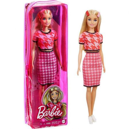 Mattel Barbie Modelka FBR37 Blondýna - fialová sukně