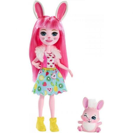Mattel Enchantimals Panenka a zvířátko DVH87 Bree Bunny A Twist