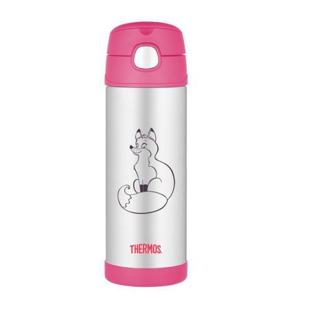 Thermos Dětská termoska s brčkem 470 ml Liška