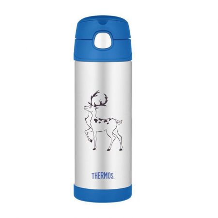 Thermos Dětská termoska s brčkem 470 ml Jelen