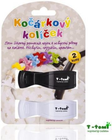 T-tomi Kočárkový kolíček Bílý + černý