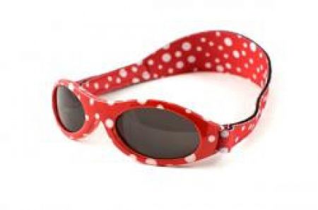Babybanz Kidz banz - sluneční brýle děti od 2 - 5 let Červené s puntíky