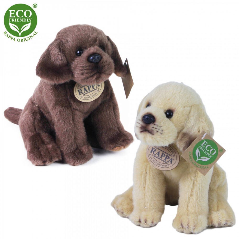 RAPPA - Pes labrador plyšový sedící 15cm, Mix produktů