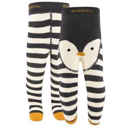 Ewers Dětské punčocháče Termo-Pinguin Graphit 74