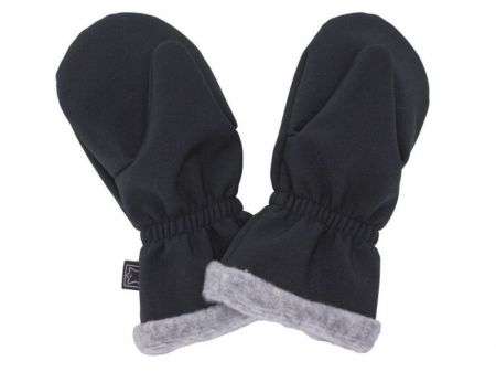 Fantom Rukavice SOFTSHELL s fleece podšívkou-Černé vel.2