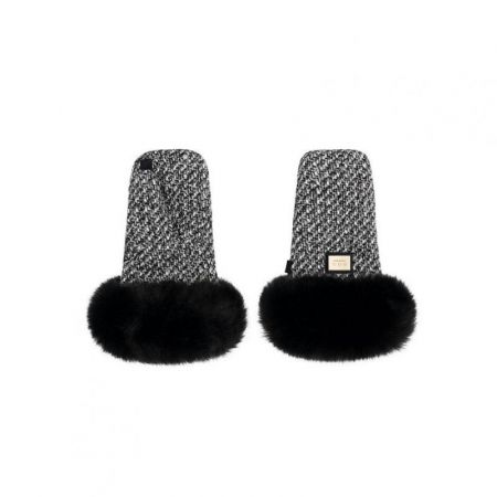 Bjällra of Sweden Rukavice Tweed Premium Collection-Black