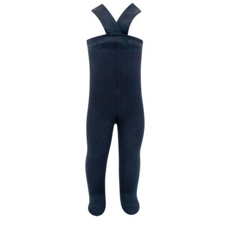 Ewers Dětské punčocháče s kšandami -Navy 74