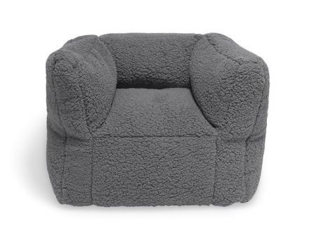 Jollein Křesílko Sofa Beanbag Teddy-Cream storm grey