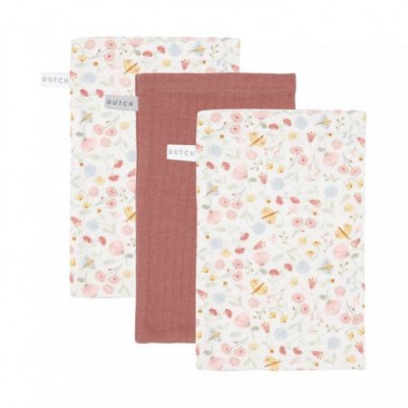 Little Dutch Žínky 21×14 Květiny a motýli/pure pink