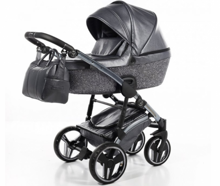 Junama Termo Glitter kombinovaný kočárek- 02 Dark Grey 