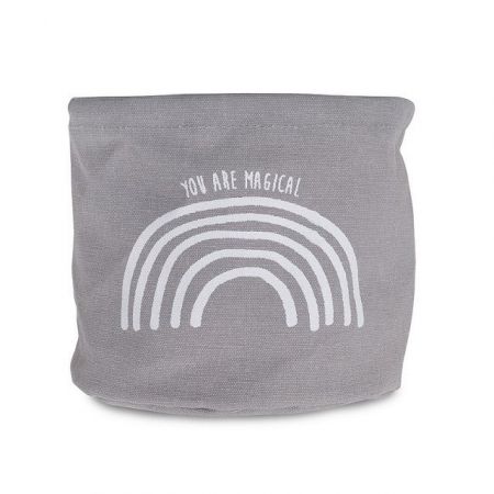 Jollein Koš na kosmetiku Canvas Rainbow -Grey