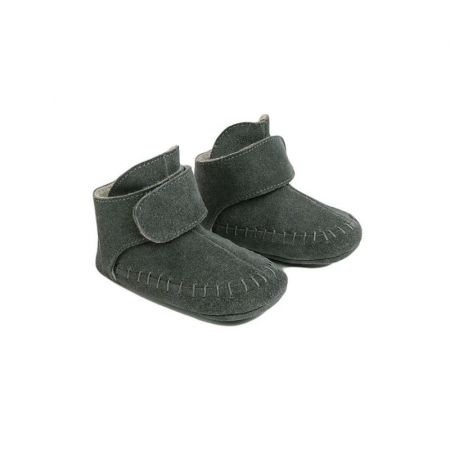 Lodger Walker Moccasin-Gunmetal 12-15m