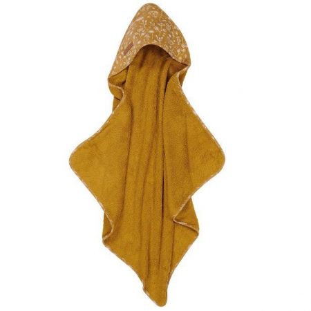 Little Dutch Osuška kapuca 75×75 -Wild flowers Ocher