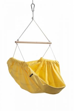 Hojdavak Závěsné textilní křeslo pro dospělé Maxi 120kg-Žlutá