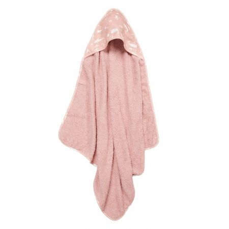 Little Dutch Osuška kapuca 75×75 Ocean-pink