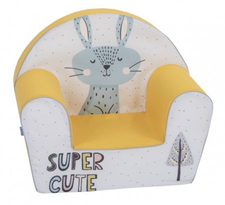Delsit dětské křesílko, pohovka-Super Cute Bunny Žlutá