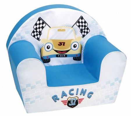 Delsit dětské křesílko, pohovka-Racing Modrá
