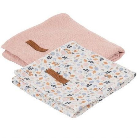 Little Dutch Pleny swaddle 70x70-Spring flowers
