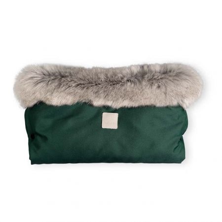 Beztroska Rukávník s kožešinou na kočárek-Bottle Green