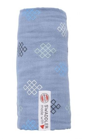 Lodger Swaddler Muslin 120x120cm osuška/plenka/dečka-Knot Xandu Ocean