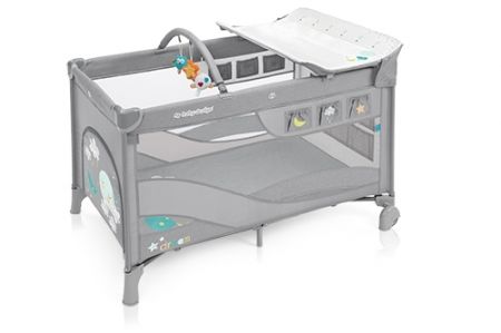 Baby Design Cestovní postýlka Dream-07 Light Gray