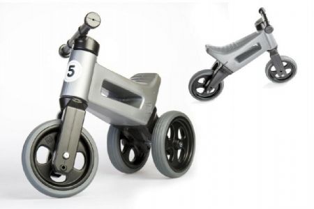 Teddies Funny Wheels New Sport 2v1 odrážedlo-šedá