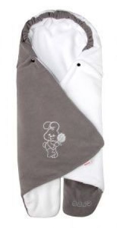 Emitex Zavinovačka do autosedačky zimní fleece ZOE-tm.šedá/bílá