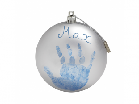 Baby Art Vánoční koule My Christmas Fairy Silver