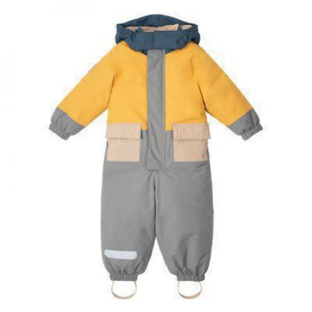 LEOKID Zimní kombinéza Color Block YELLOW MELLOW Vel. 9 - 12 m (vel 74)