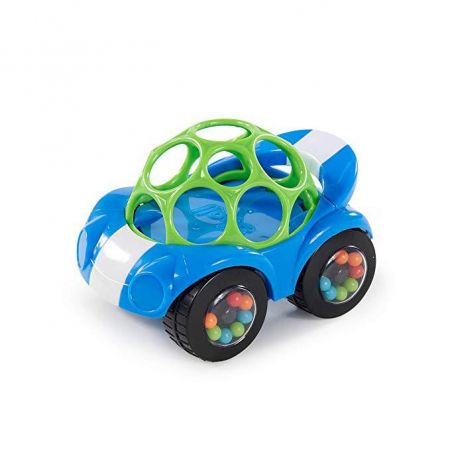 Bright Starts Hračka autíčko Rattle & Roll Oball™ modro/zelené 3m+