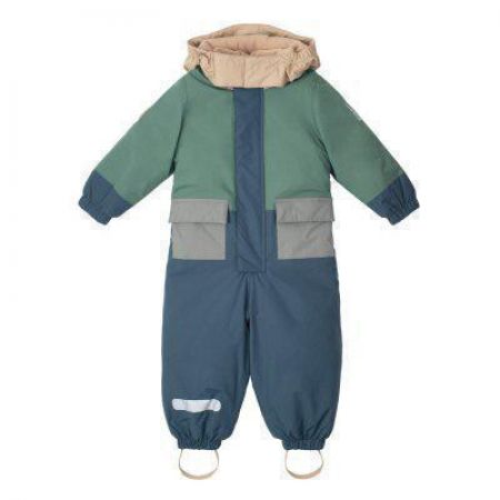 LEOKID Zimní kombinéza Color Block Blue Shade Vel. 9 - 12 m (vel. 74)