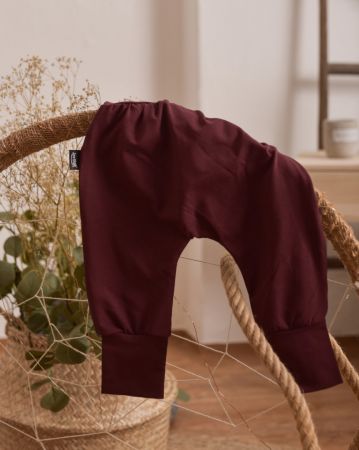 Jožánek Dětské kalhoty baggy, lehké, bordo 62