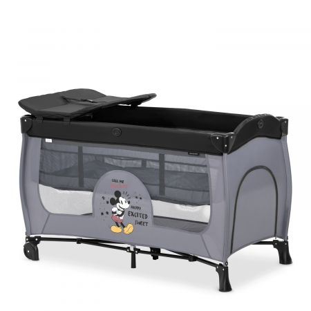 Hauck Cestovní postýlka s pultem Sleep N Play Center Mickey Mouse Grey