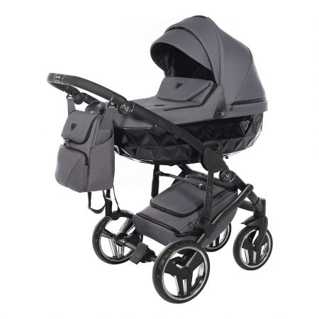 Junama Kočárek Basic Barva: Basic 03 Dark Grey, Konstrukce: 2K - otočná kola