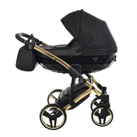 Junama Kočárek Saphire V2 Barva: 3 Deep black, Konstrukce: 2K - otočná kola