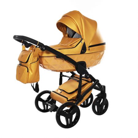 Junama Kočárek S CLASS Barva: 3 Sunny Yellow, Konstrukce: 2K - otočná kola