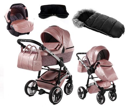 Junama 5v1 GLITTER Barva: 5v1 Glitter 06 Rose, Konstrukce: 2K - otočná kola
